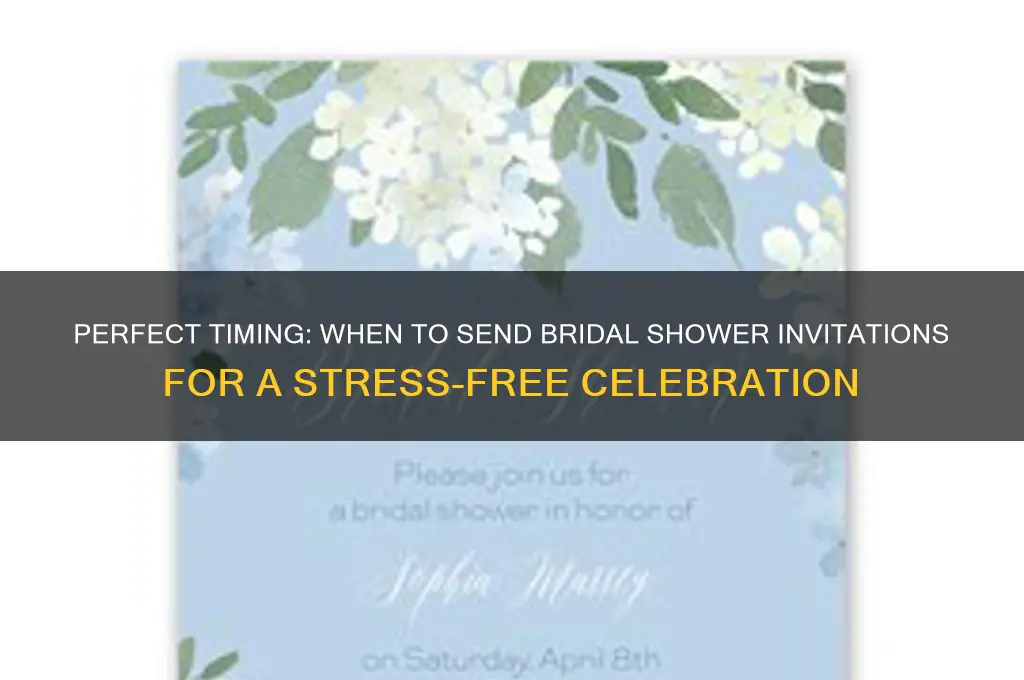 how early should bridal shower invites go out