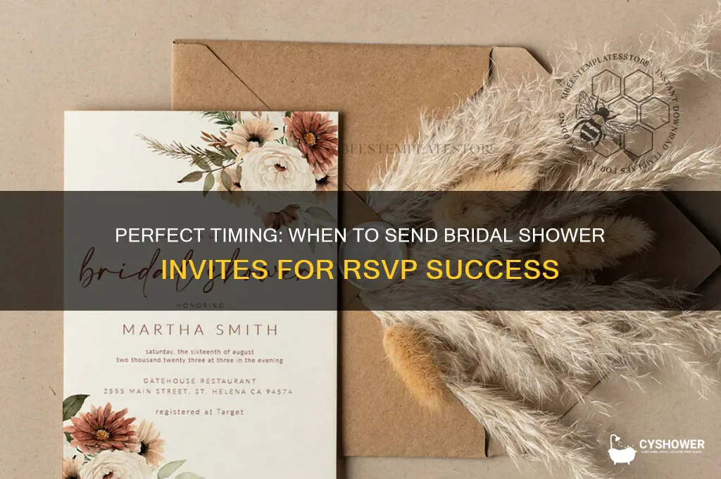 how early to get bridal shower invite rsvp