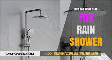 Optimal Rain Shower Height: How High Above Your Head?