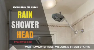 Optimal Rain Shower Head Height: Ceiling Distance Guide for Comfort