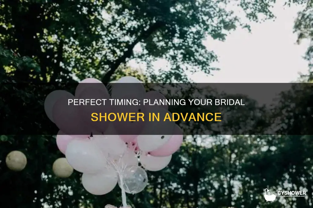 how far in advance do you have bridal shower