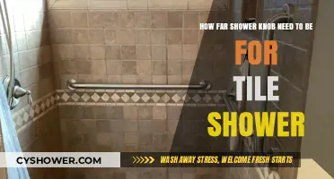 Ideal Shower Knob Placement for Tile Showers: Distance and Tips