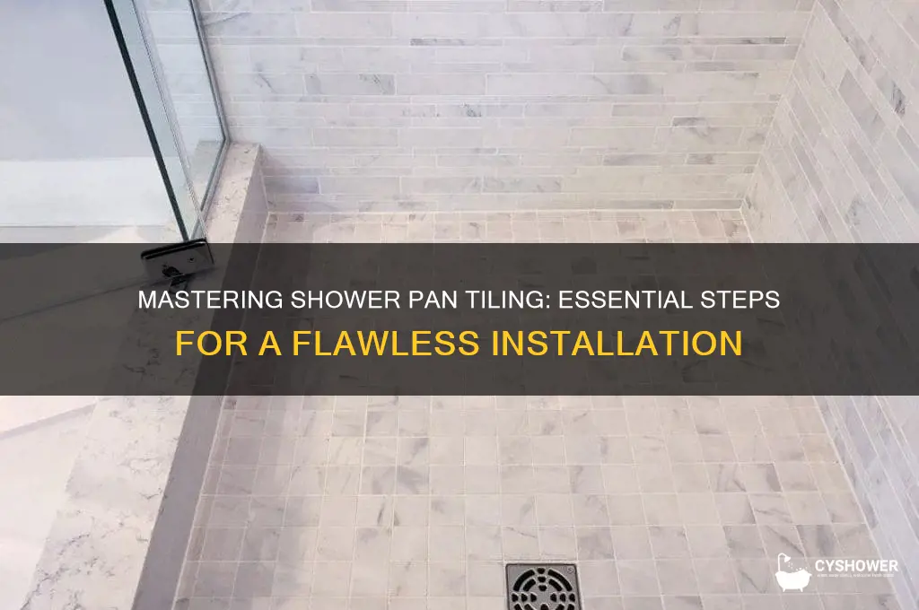 how fau up do you tile a shower pan