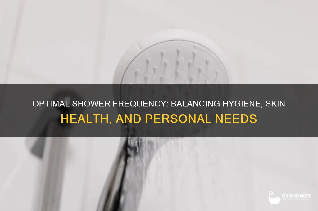 how frequently should i take a shower