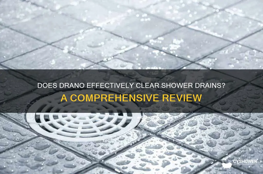 how good does draino work in the shower