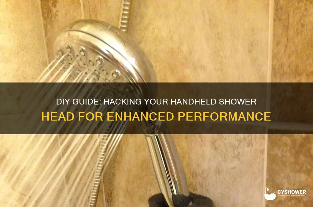 how hack handheld shower head