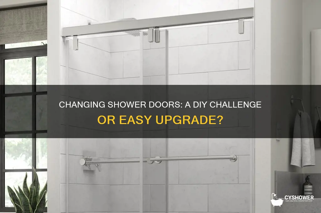 how hard is it to change shower doors