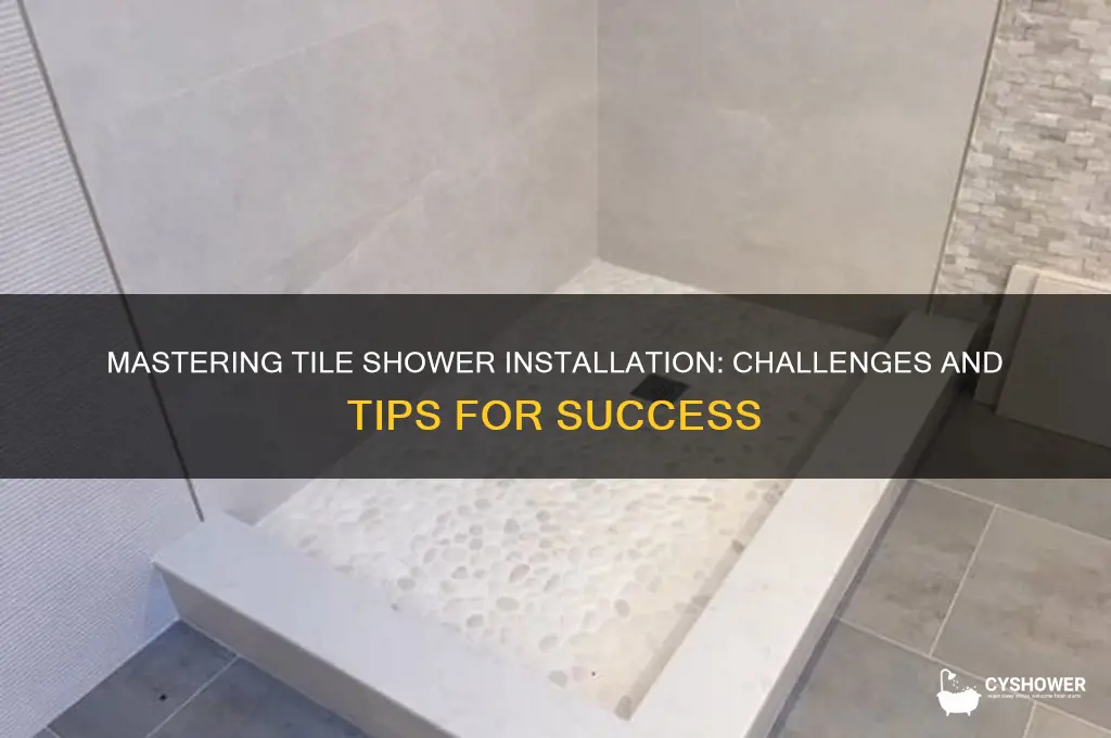 how hard is it to install a tile shower