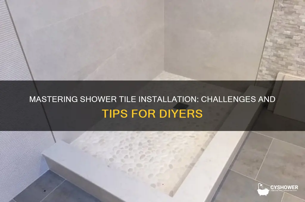 how hard is it to lay shower tile