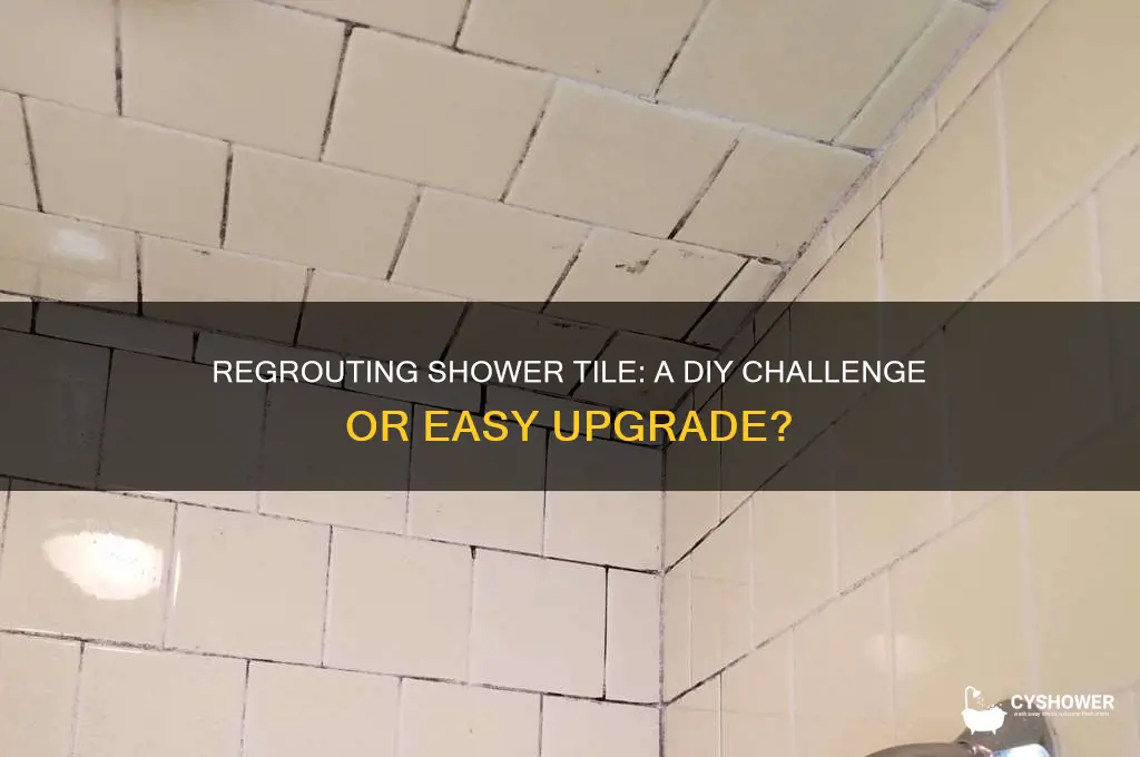 how hard is it to regrout shower tile