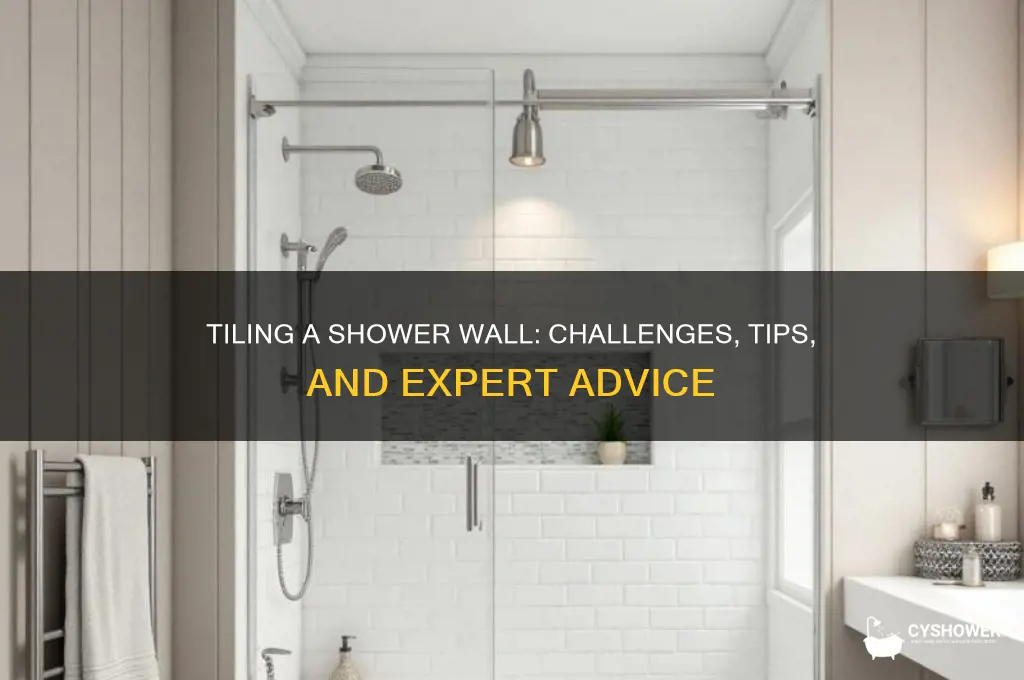 how hard to tile a shower wall