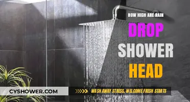 How High Should Rain Drop Shower Heads Be Installed?