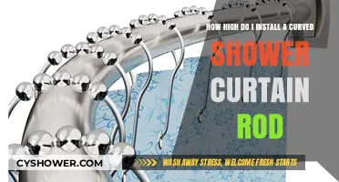 Optimal Height for Installing a Curved Shower Curtain Rod