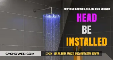 Optimal Height for Ceiling Rain Shower Head Installation Guide