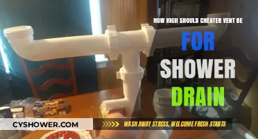 Optimal Cheater Vent Height for Efficient Shower Drain Installation