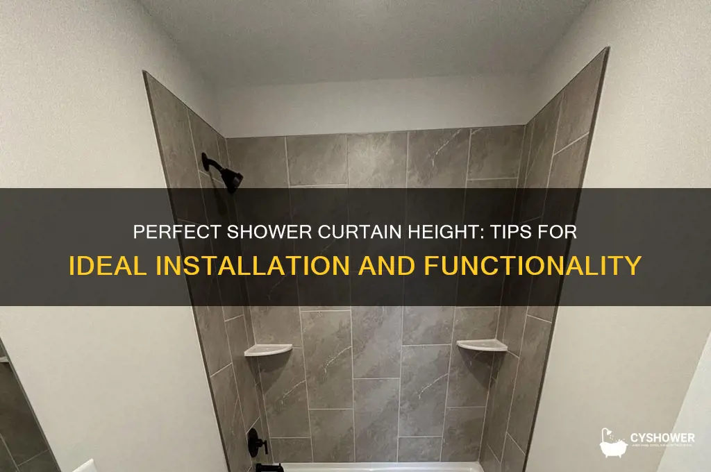 how high should i install a shower curtain road