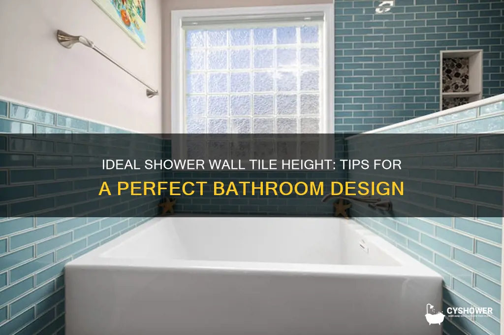 how high should i tile my shower wall