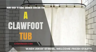 Perfect Height for Hanging Shower Curtains on Clawfoot Tubs