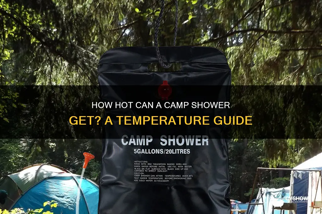 how hot does a camp shower get