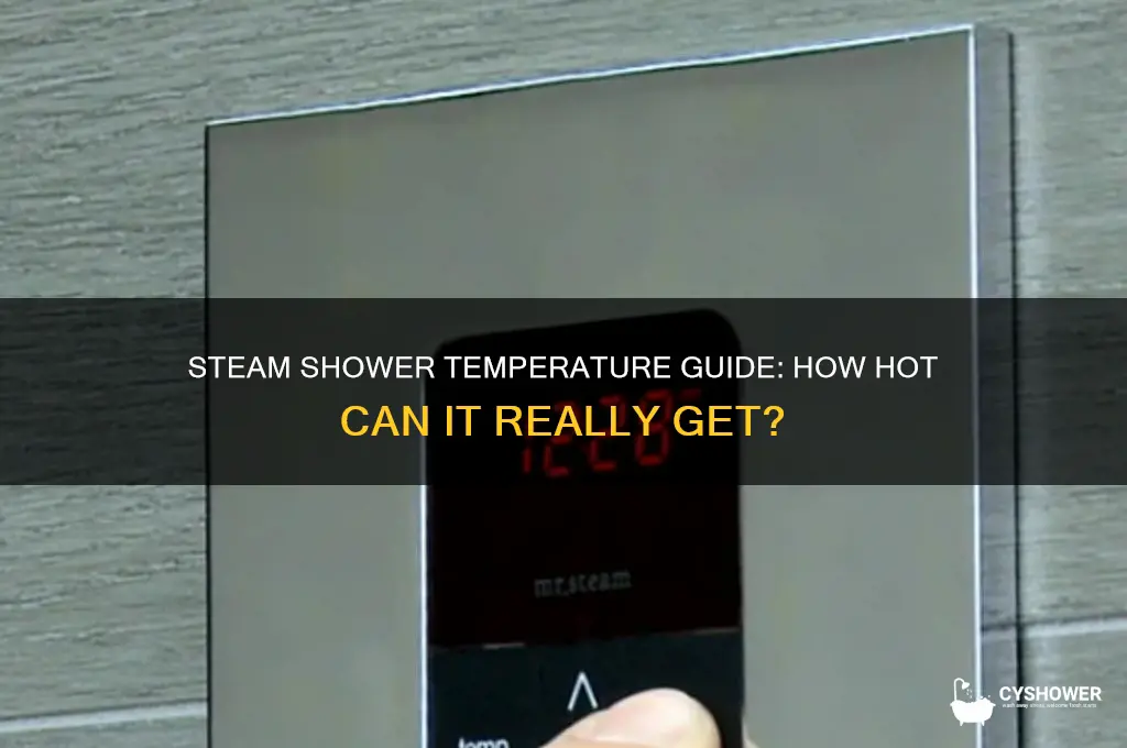 how hot does a steam shower get