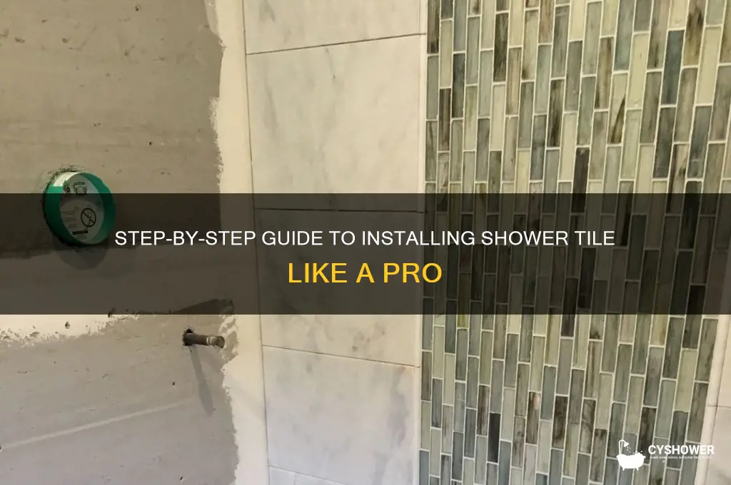 how i install shower tile