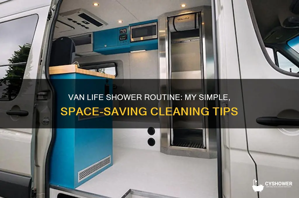 how i take a shower in my van