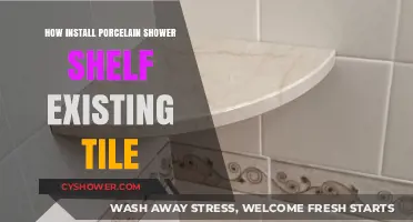 Easy Guide: Installing a Porcelain Shower Shelf on Existing Tile