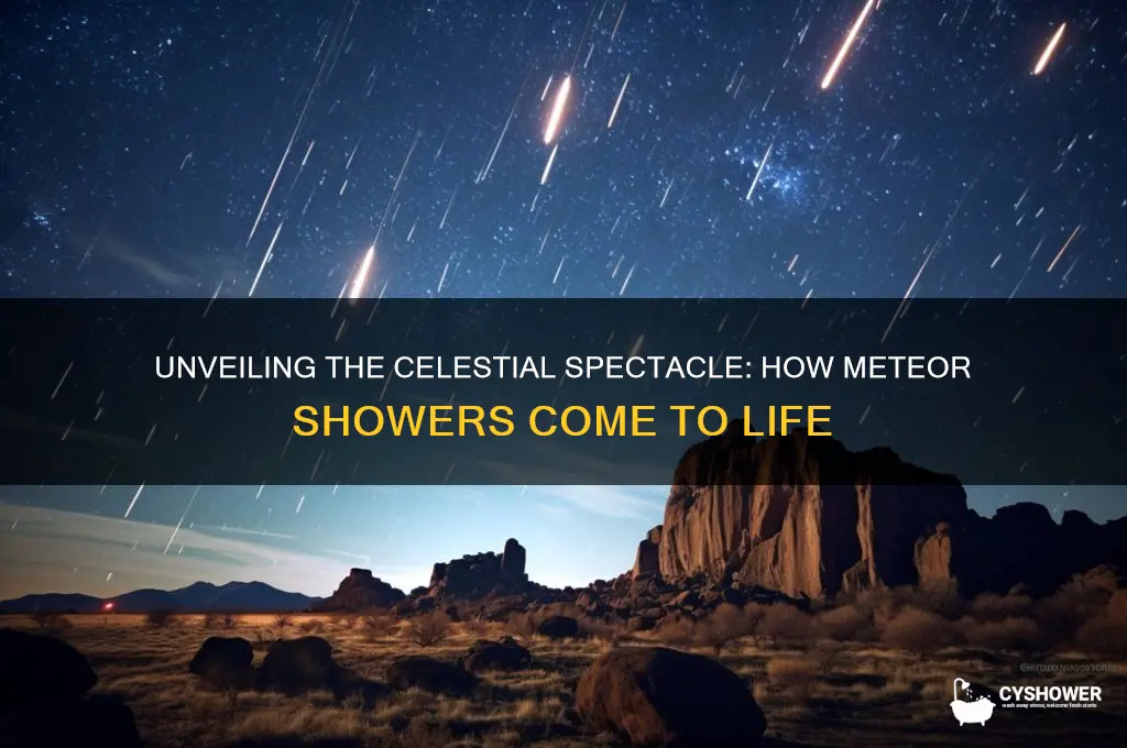 how is a meteor shower formed