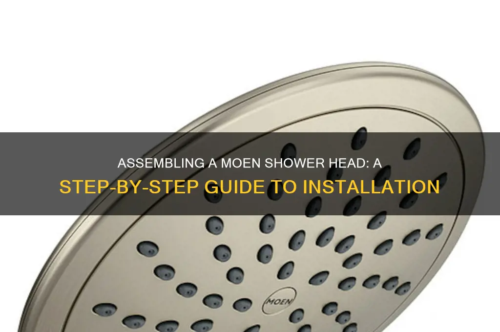 how is a moen shower head put together