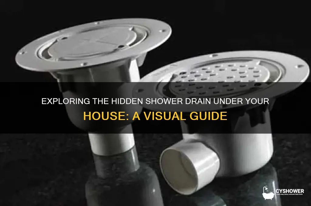 how is shower drain under the house look like