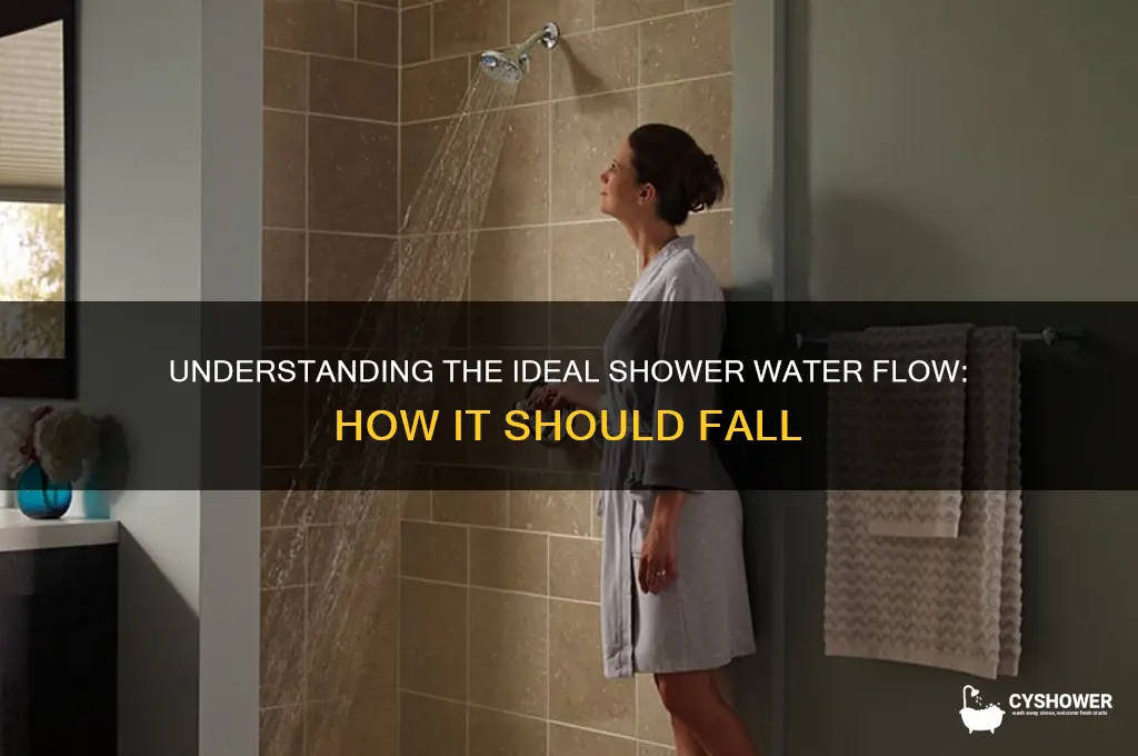 how is shower water supposed to fall