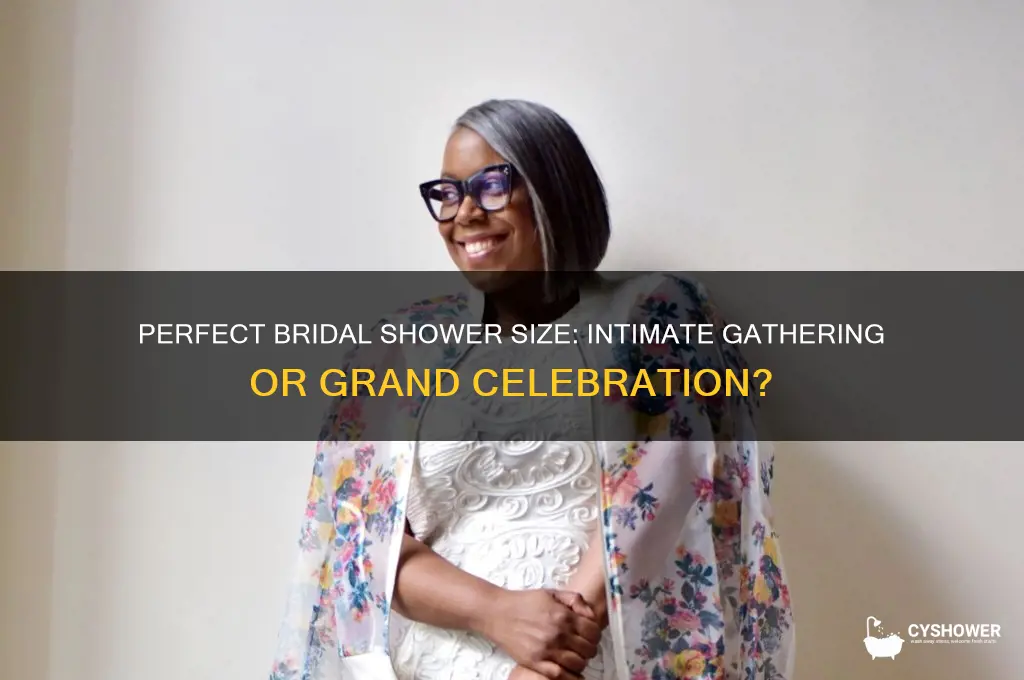 how large should bridal shower be
