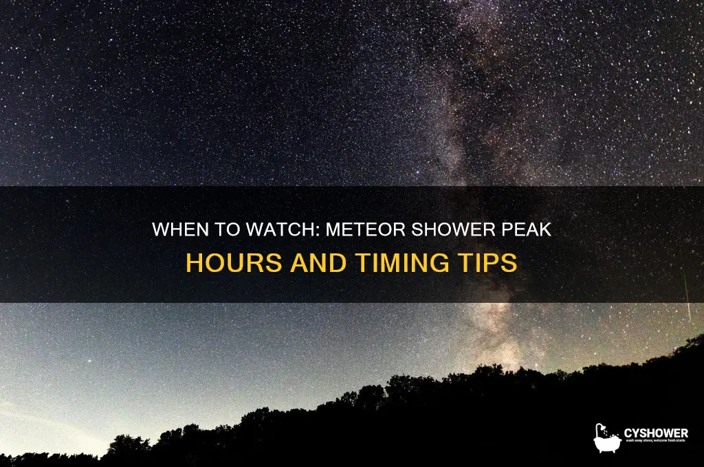 how late does the meteor shower happen
