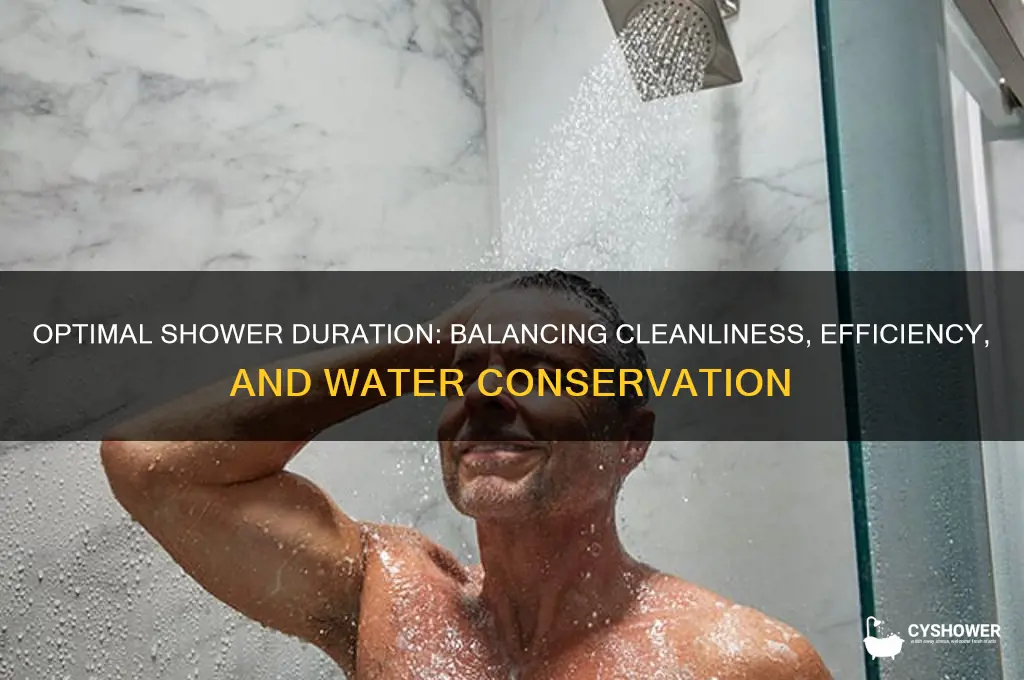 how long a shower should take
