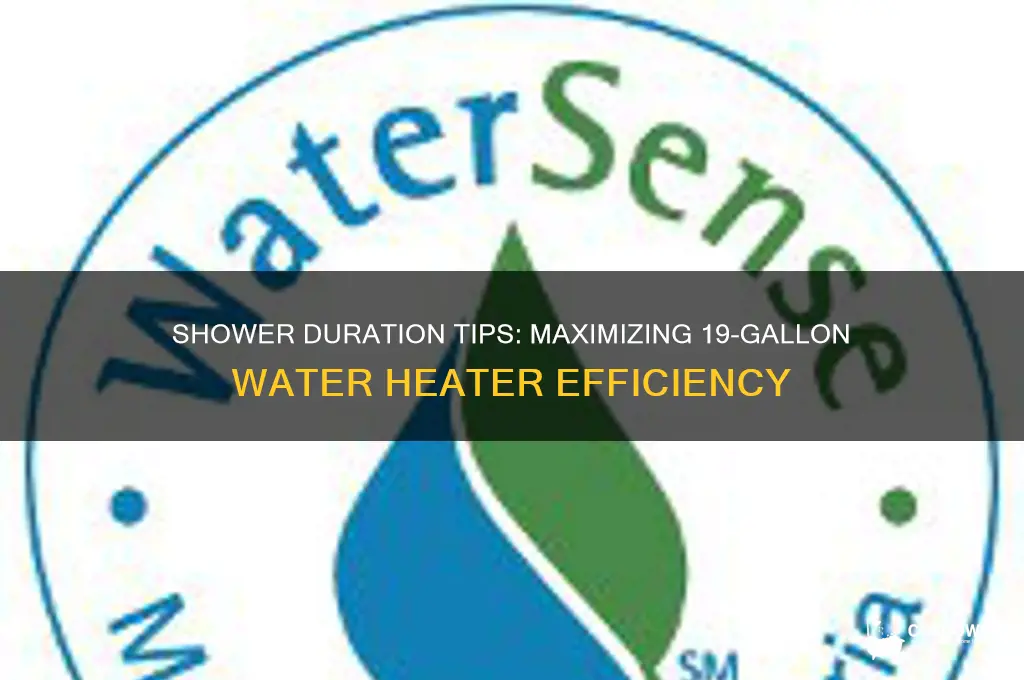 how long a shower with a 19 gallon water heater