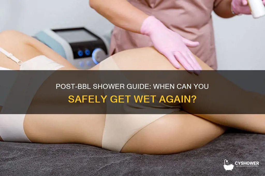 how long after a bbl can you take a shower