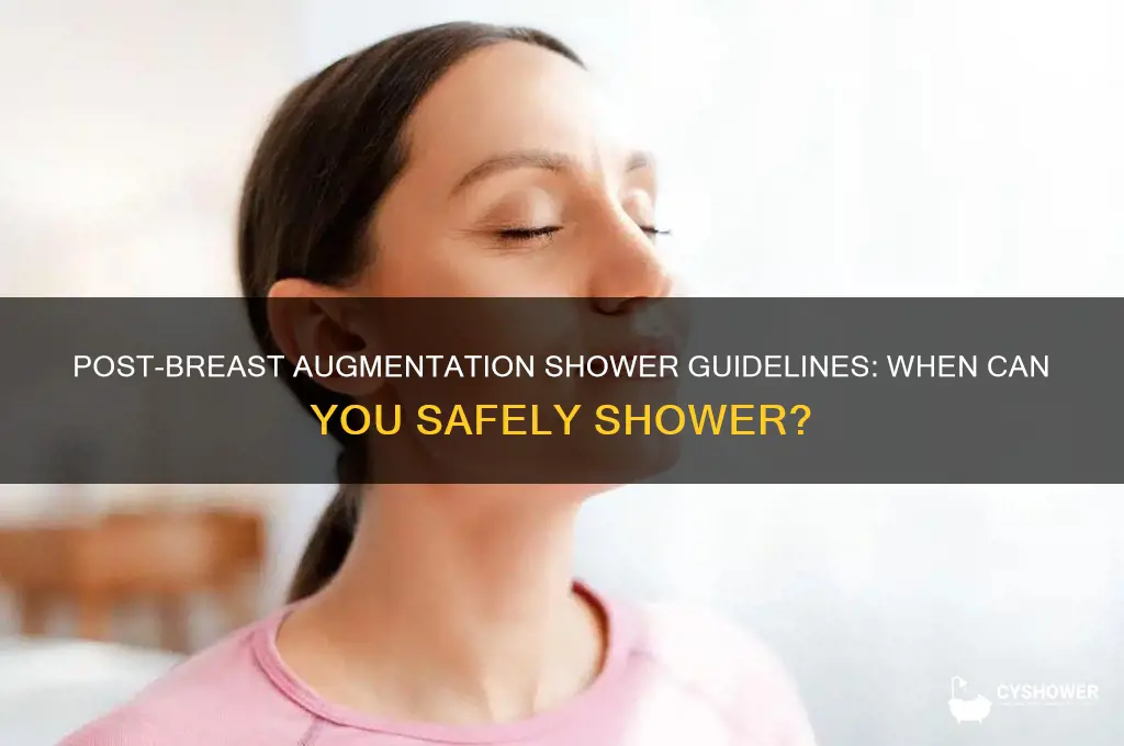 how long after breast augmentation can i take a shower