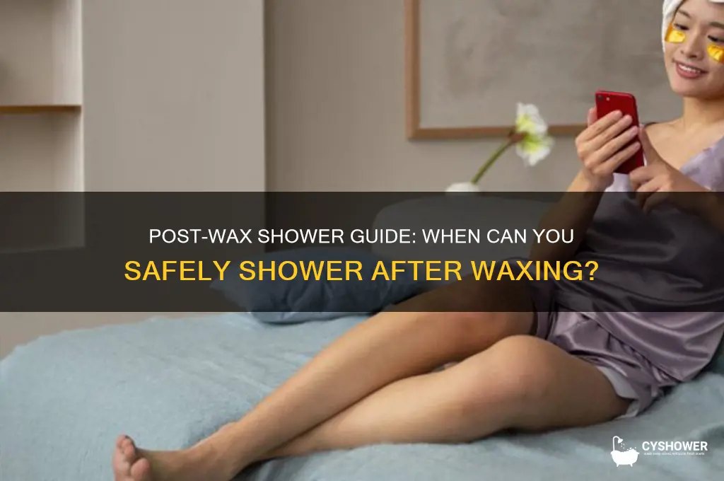 how long after getting waxed can you shower