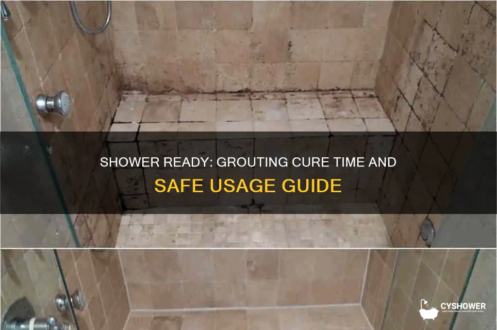 how long after grouting tiles can you use a shower