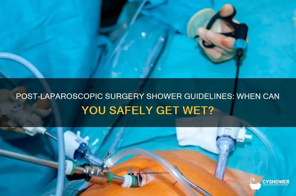 how long after laparoscopic surgery can i take a shower