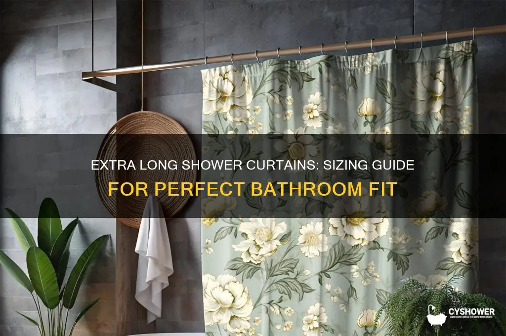 how long are extra long shower curtains