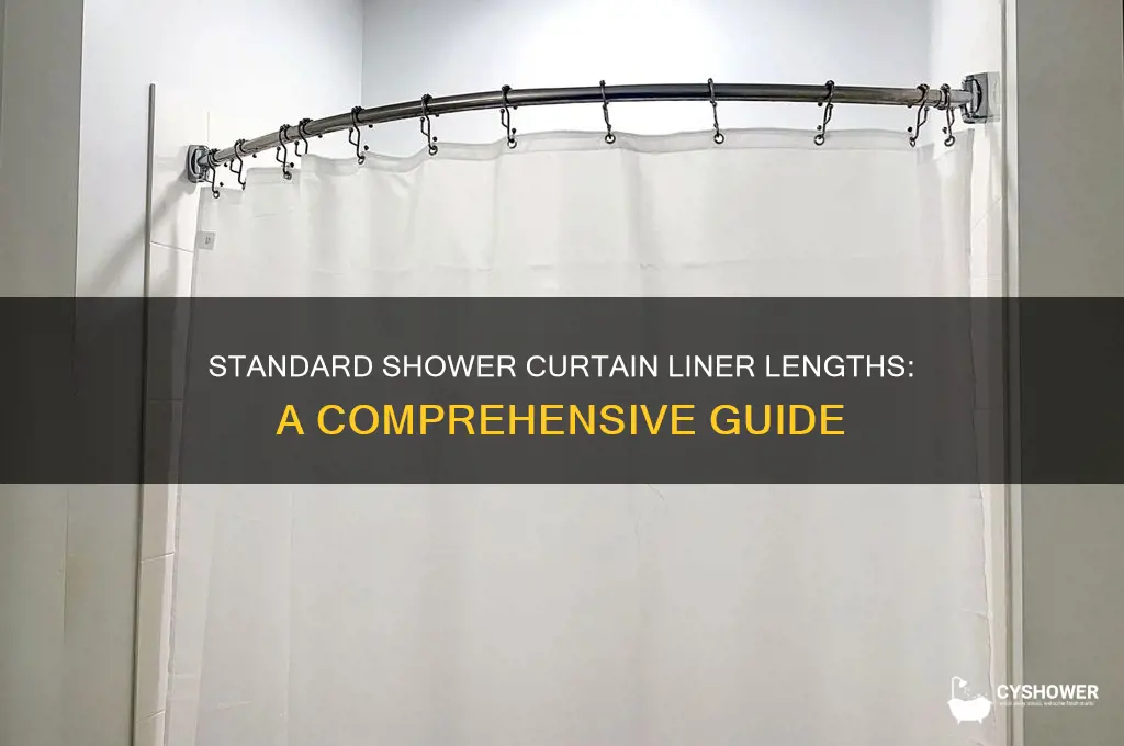 how long are shower curtain liners