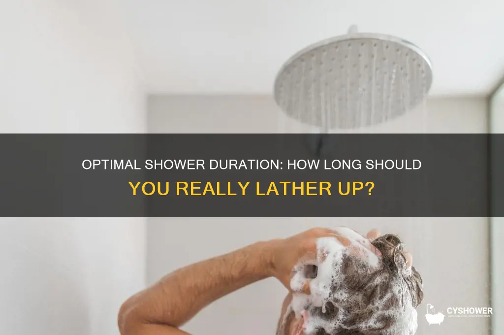 how long are u supposed to take a shower