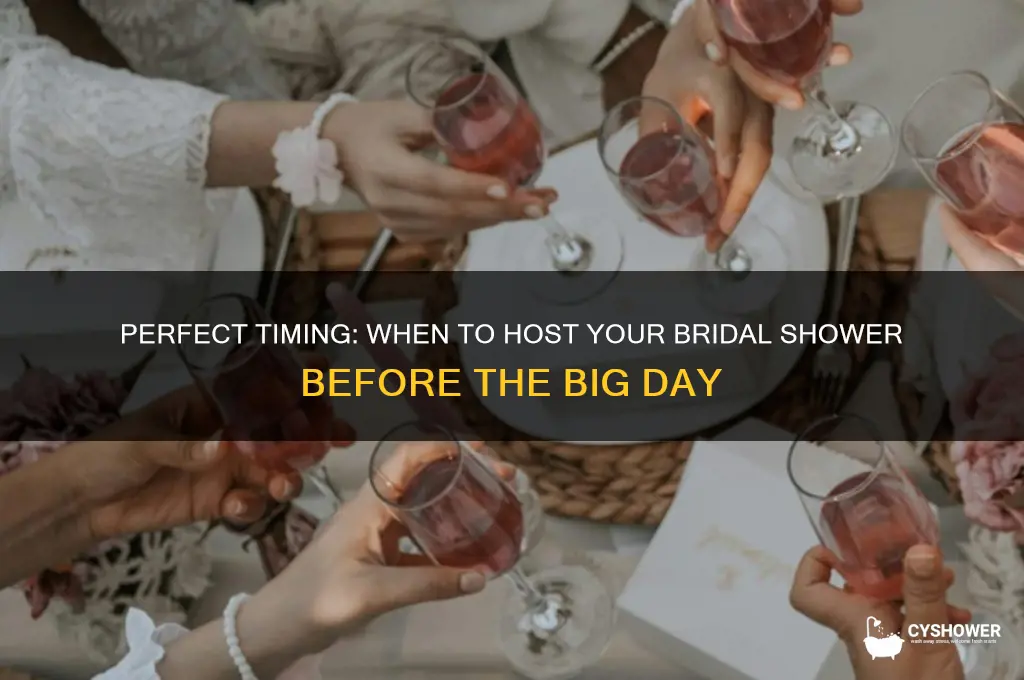 how long before bridal shower