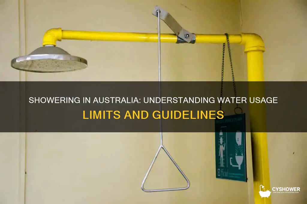 how long can you take a shower in australia