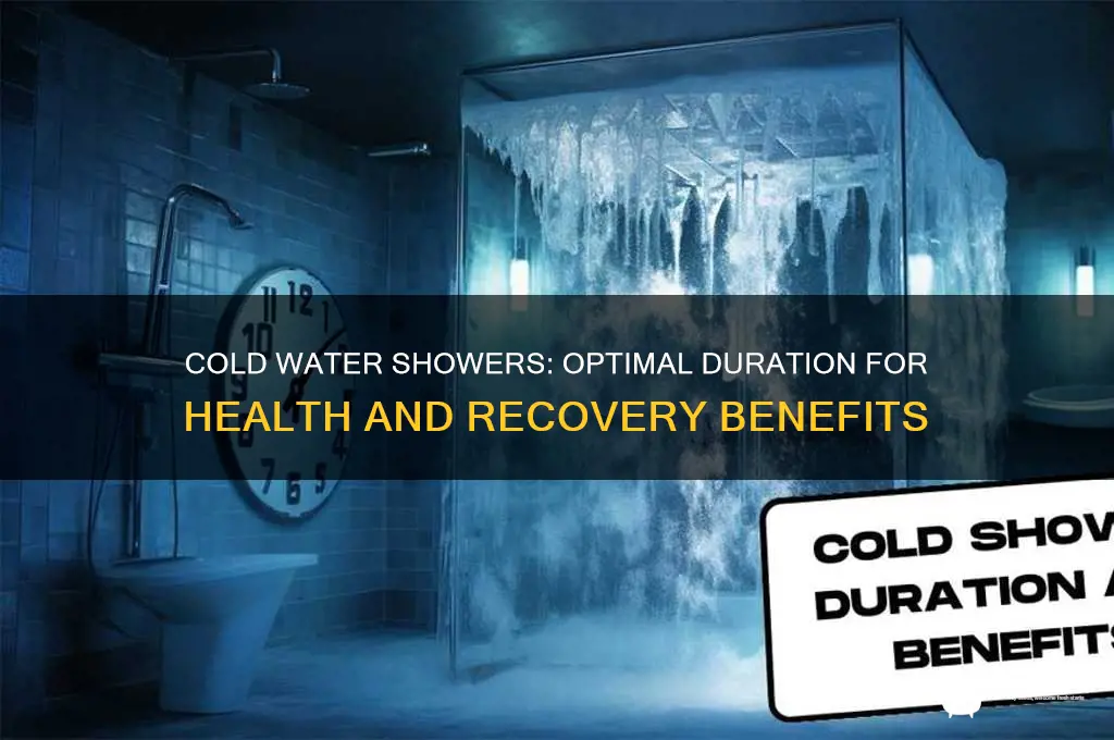 how long cold water shower