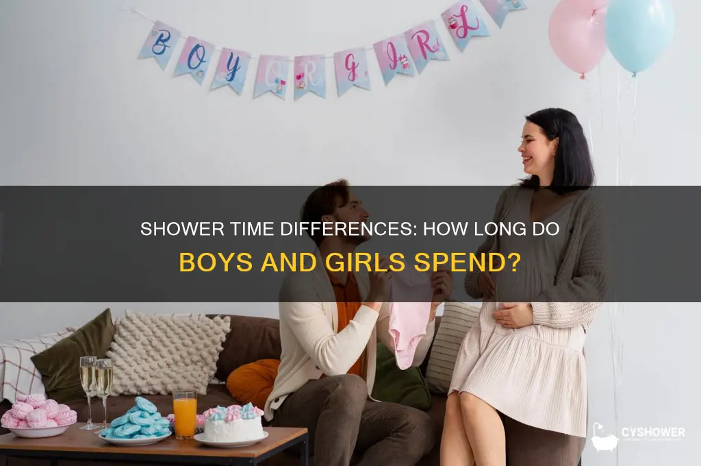 how long do boys and girl take shower