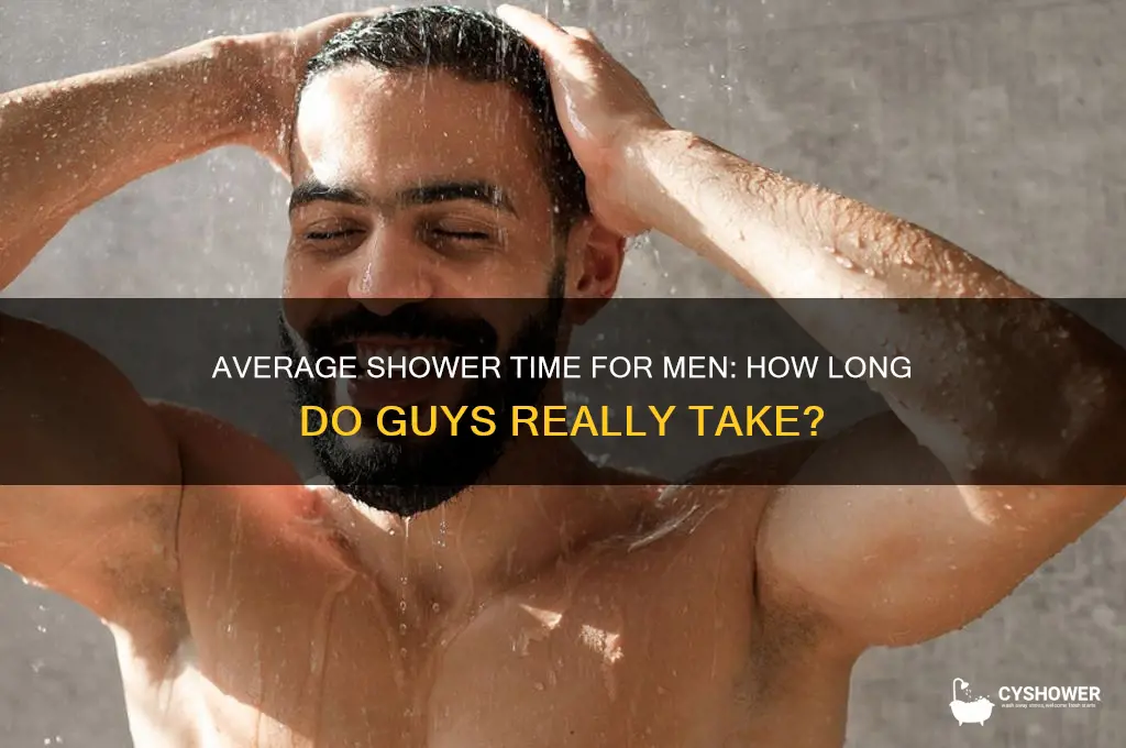 how long do guys take in the shower