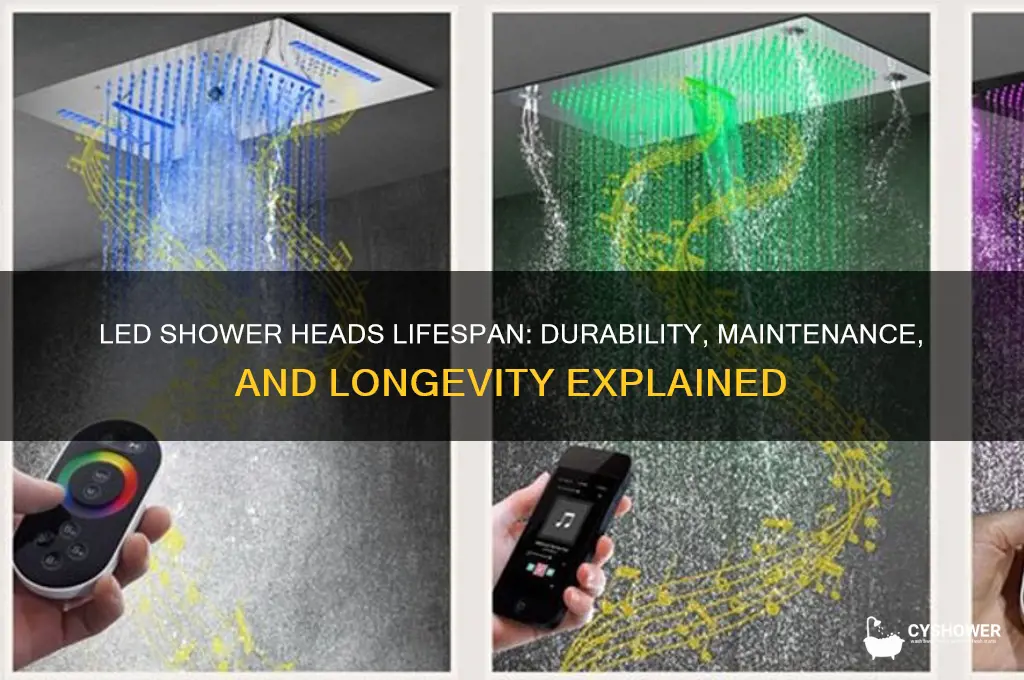 how long do led shower heads last
