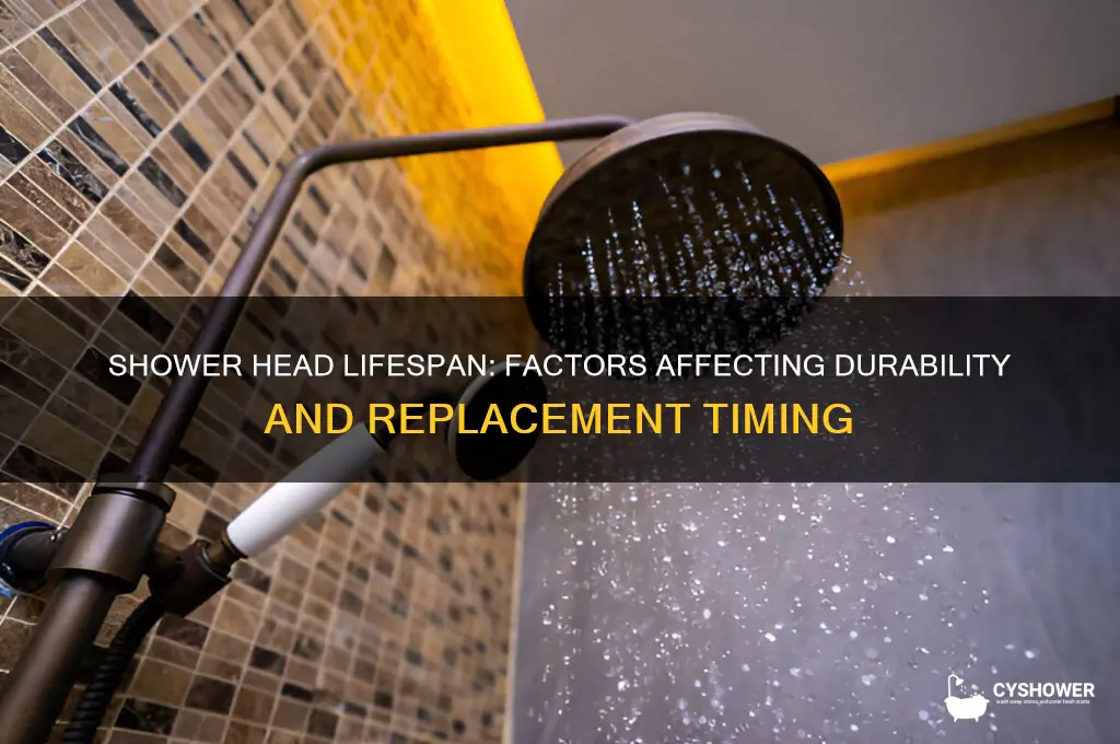 how long do shower heads